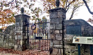 Entrance to Old Burying Ground, Beach Road, Fairfield, CT